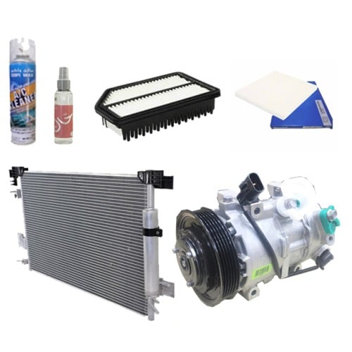 عرض كمبروسر + رديتر +فلاتر + منظف ومعطر مكيف كوري...