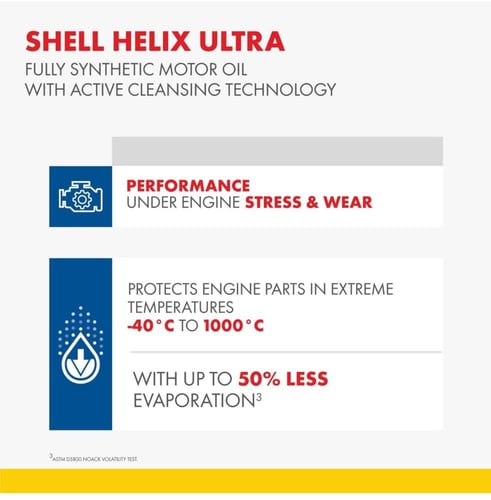 شل هيلكس الترا زيت محرك 1 لتر ، 5W30