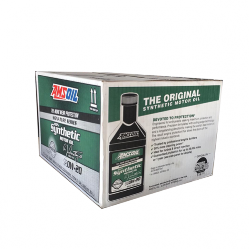 كرتون 12 علبه زيت محرك امزاويل سجنتشر AMSOIL 0W20...