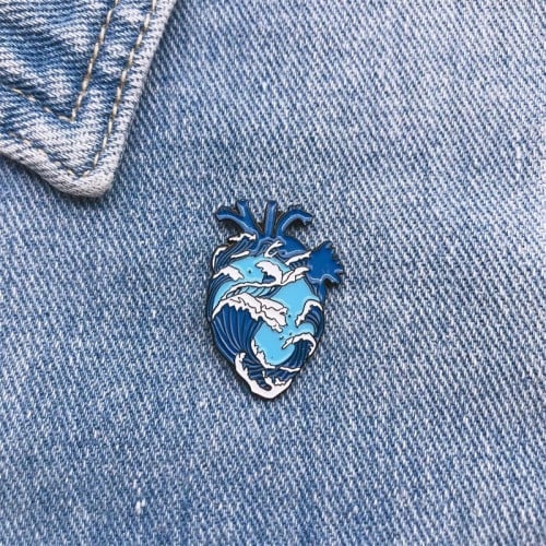 بروش قلب مع موج