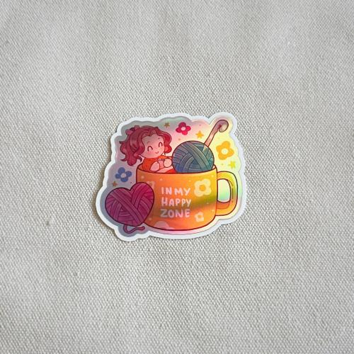 ملصق هولوقرافيك in my happy zone