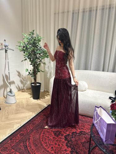 فستان سهره برغندي