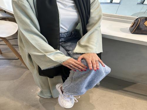 عباية كتان صيفي