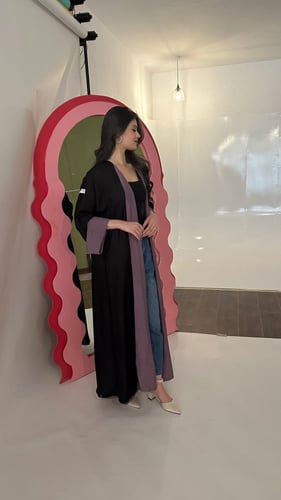 عباية دبل فيس، متوفر عدة الوان، اللون المعروض متوف...