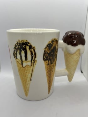 كوب سيراميك 300 مل ايسكريم