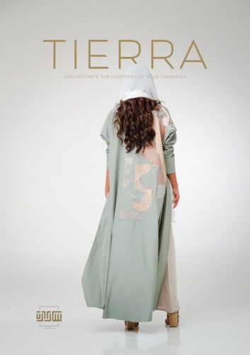 (طلب خاص )عبايه تييرا كتان لون اخضر فاتح مع تطريز...