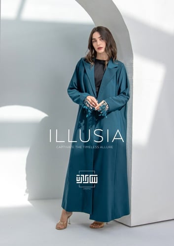 ايلوسيا : بلايزر مصنوع من الكتان الفاخر مع اكسسوار...