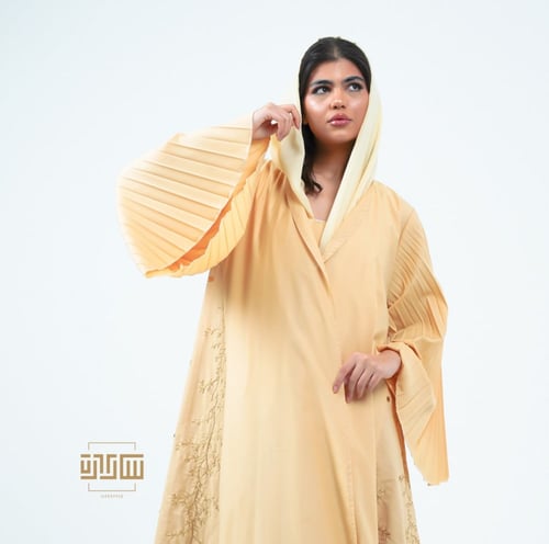 ماديرا عبايا ثلاث قطع مصنوعه من الشانتون والقطن ال...