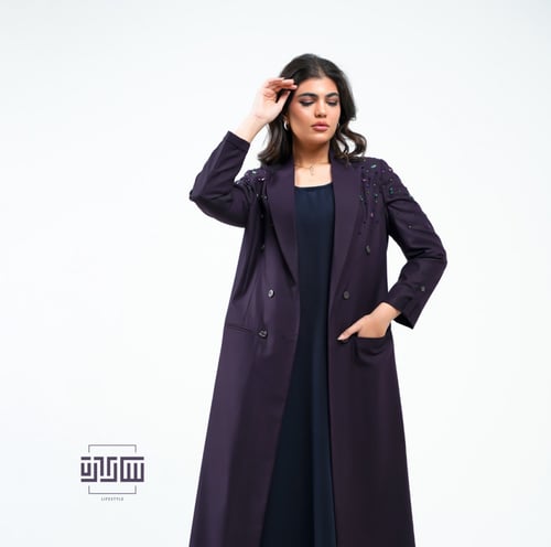 كاماسيا بلايزر عبايا مطعمه الكريستال السوارفسكي ال...