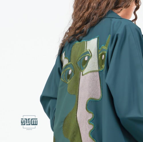 لوسيانا .. عبايه مصنوعه من الكتان الفاخر بتطريز بو...