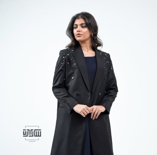 بيتونيا بلايزر عبايا مطعمه بالكريستال السوارفسكي ا...