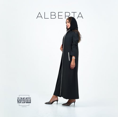 ألبيرتا .... عبايه رسميه مصنوعه من الكريب الفاخر ب...