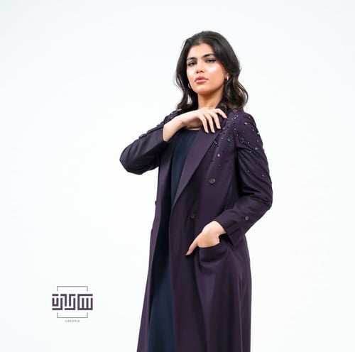 كاماسيا بلايزر عبايا مطعمه الكريستال السوارفسكي ال...