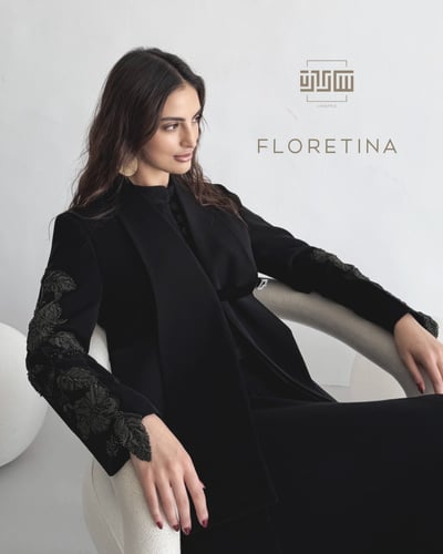 FLORETINA… فلورتينا عبايا مصنوعه من الكريب الاندون...