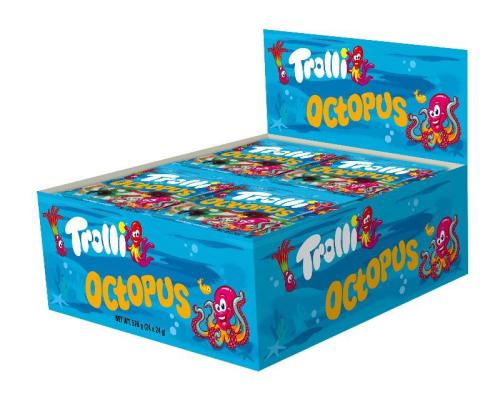 TROLLI OCTOPUS 24GX24 / ترولي حلوي اخطبوط علبه 24غ...