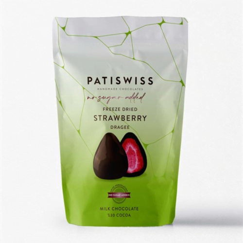 PATISWISS MILK CHOCOLATE STRAWBERRY NO SUGAR 80G /...