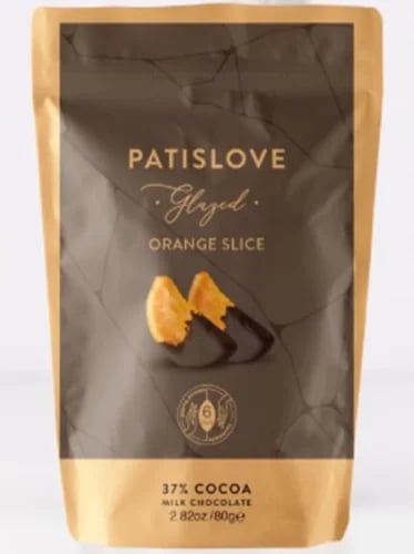 PATISWISS MILK CHOCOLATE ORANGE 80G / باتيسويس شوك...