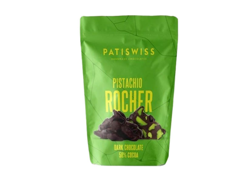 PATISWISS MILK CHOCOLATE PISTACHIO ROCHER 80G / با...