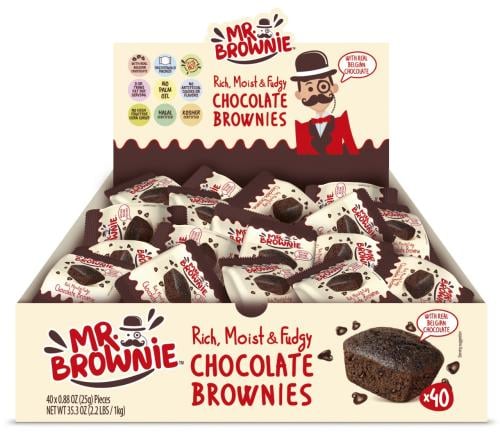 MR-BROWNIE CHOCOLATE BROWNIES WITH BELGIAN CHOCOLA...