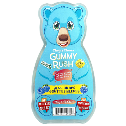 GUMMY RUSH BLUE RASPBERRY 160G / جامي راش جيلي توت...