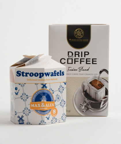 قهوة ليجند فيوجن بليند المقطرة مع ستروب وافل M&A ب...