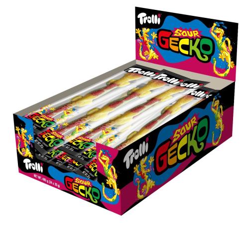 TROLLI SOUR GECKO 20GX24 / ترولي جيكو حامض علبه 20...