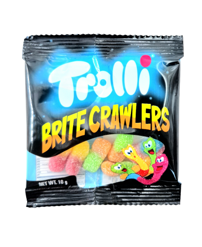 تروللي ديدان ملونة 10غ / Trolli Brite Crawlers 10G