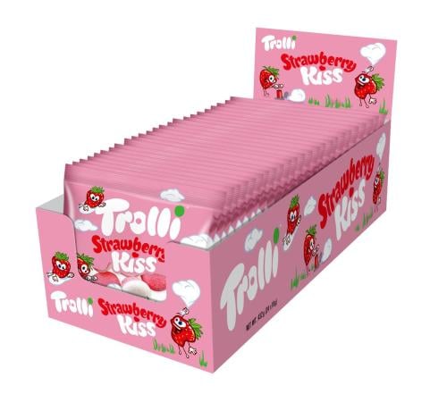 TROLLI STRAWBERRY KISS 18GX24 / ترولي حلوي شكل فرا...