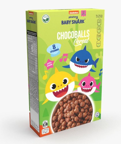 نيكولوديان كورن فليكس شوكو بولز بيبي شارك 375غ