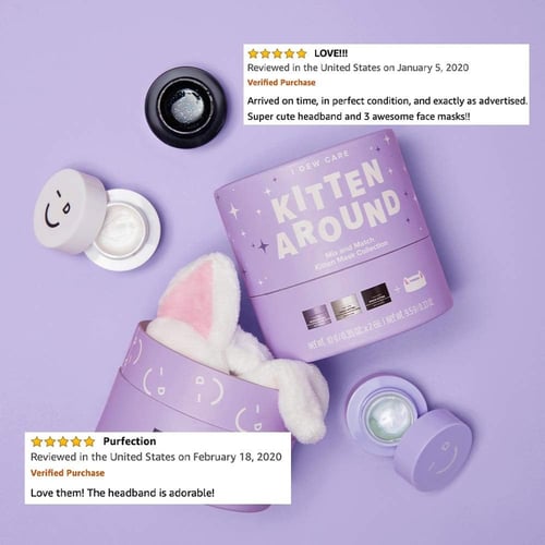 آي ديو كير-مجموعة ماسك تقشير الوجه ميني +رباط الشع...