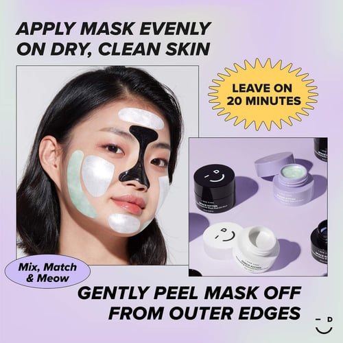 آي ديو كير-مجموعة ماسك تقشير الوجه ميني مياو تريو