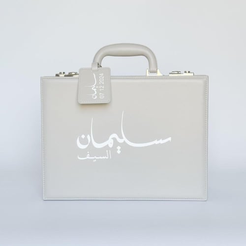 حقيبة جلدية بطقم NEXT