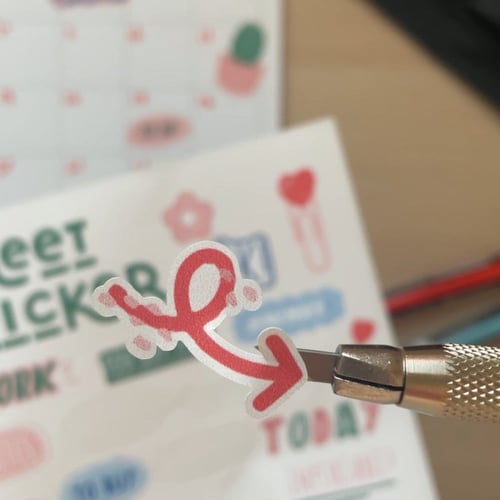 ستيكرات في شيت A5