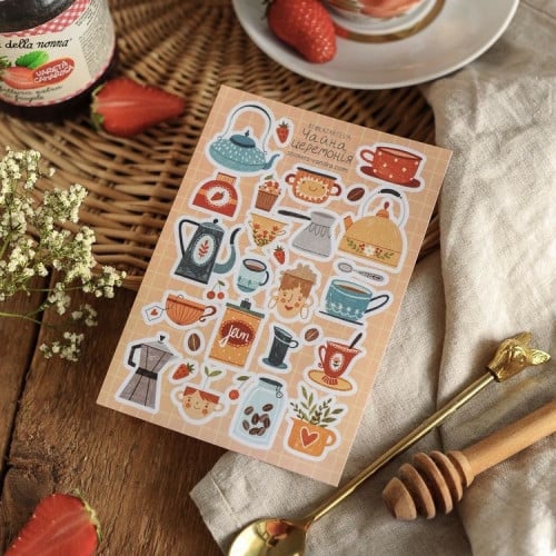 ستيكر في شيت A6