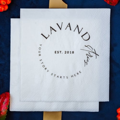 الطباعه على المناديل الورقيه - لون واحد