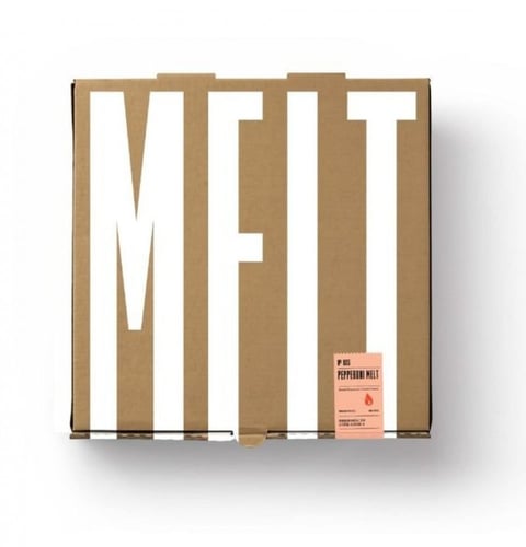 كرتون بيتزا مع طباعة