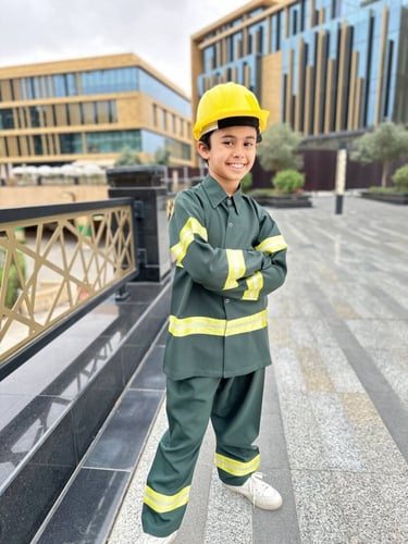 زي الدفاع المدني ولادي