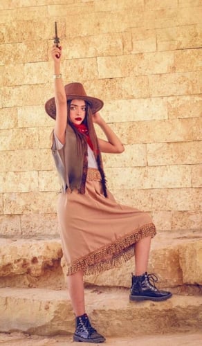 الزي الامريكي البناتي ( كاوبوي)