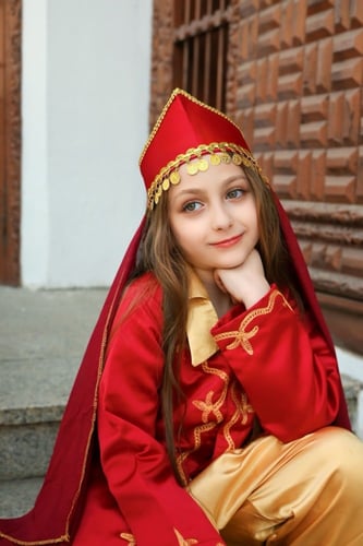 زي تركي للاطفال البناتي