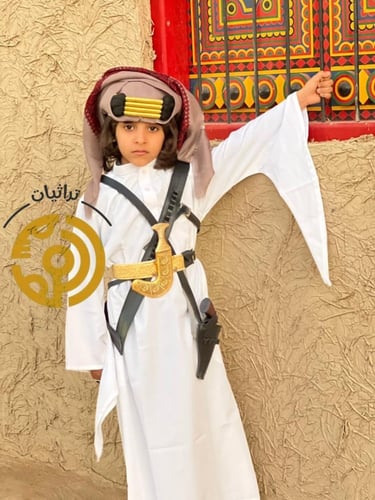 ثوب اطفال سعودي ( مرودن )