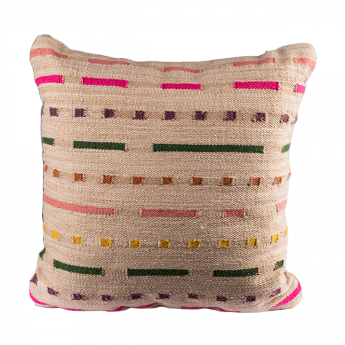 مخدة خزف ملونة