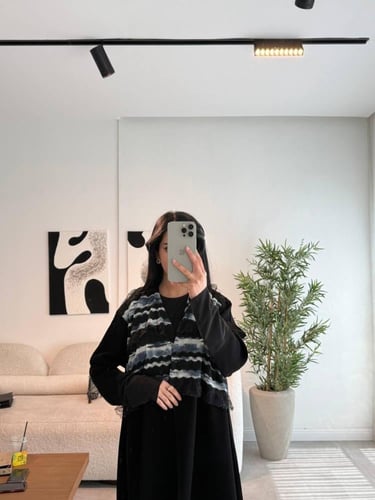 BL020(نص كلوش كريب سراميك بكم ماسك مع قماش هندي عل...