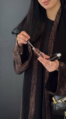 BL019(نص كلوش شيفون هندي مبطن)