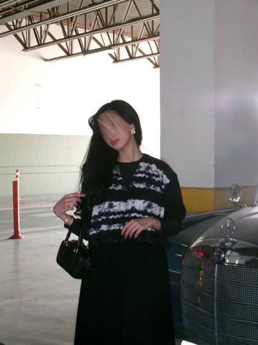 BL020(نص كلوش كريب سراميك بكم ماسك مع قماش هندي عل...