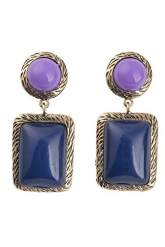 أقراط الحجر الأرجواني