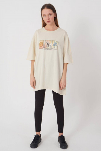 تي شيرت نسائي مطبوع