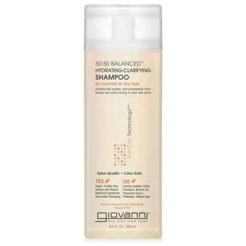 شامبو 50:50 المرطب والمنقي للشعر من جيوفاني - 250م...