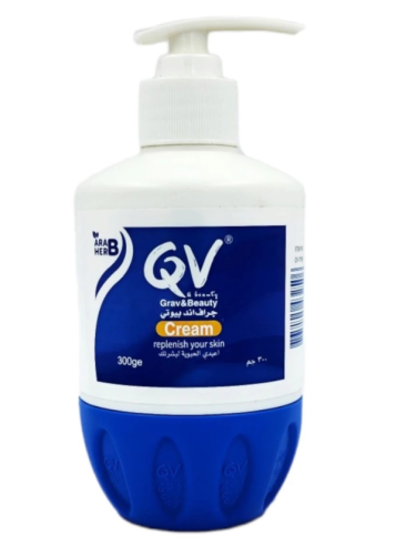 كريم مرطب للبشرة من كيو في جراف اند بيوتي 300 جرام