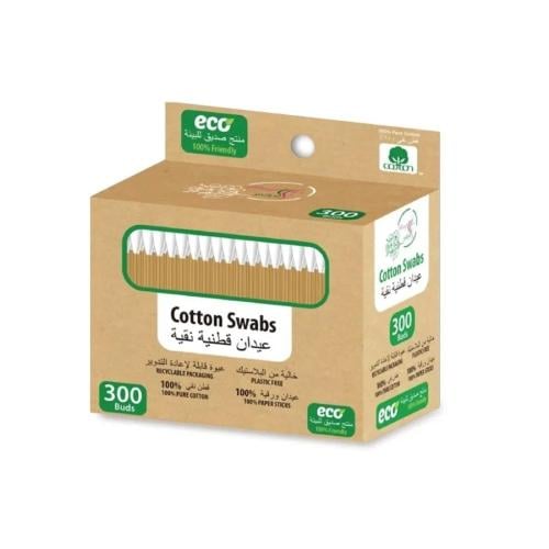 العرايس عيدان قطنية نقية ، قطن نقي 100% - 300 حبة