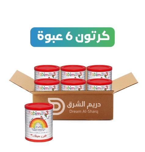 نص كرتون - فبي ميلك (3) 900 جرام - 6 عبوة